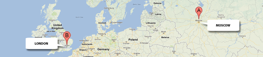 Find us in the UK and Russia